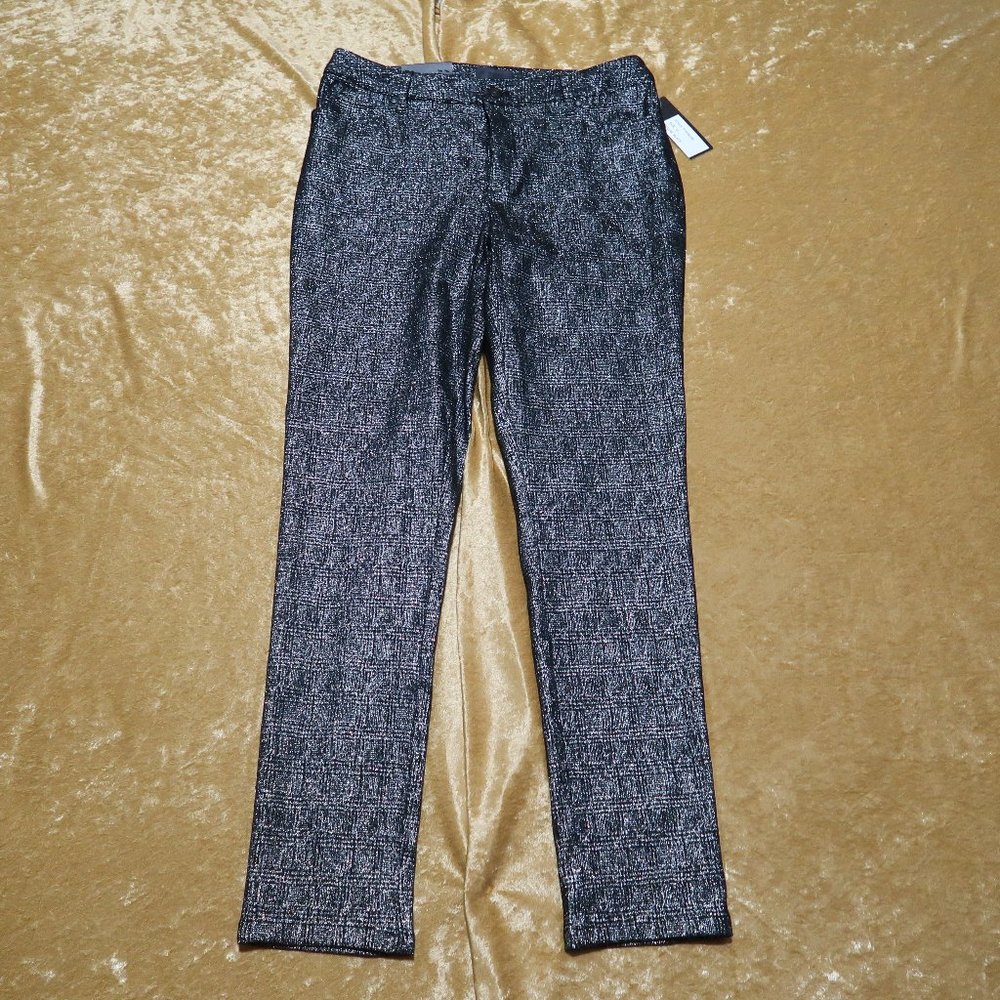 Eric Silver and Black Metallic Plaid Paints – Size 12